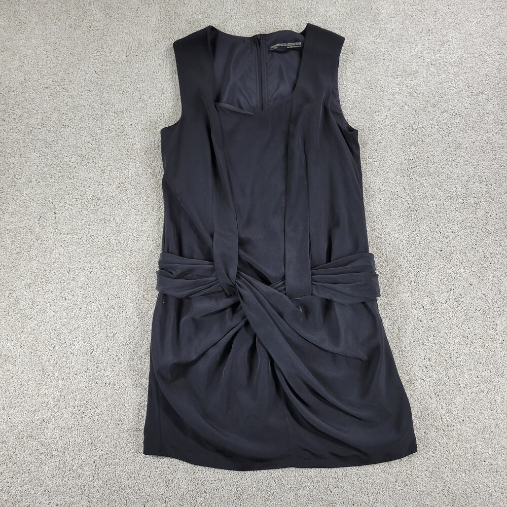 All Saints Duma Dress Womens 6 Black Sleeveless Tank LBD Minimalist
